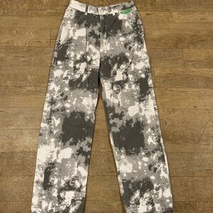 Chuu Marble Print Straight Leg Pants Size 26